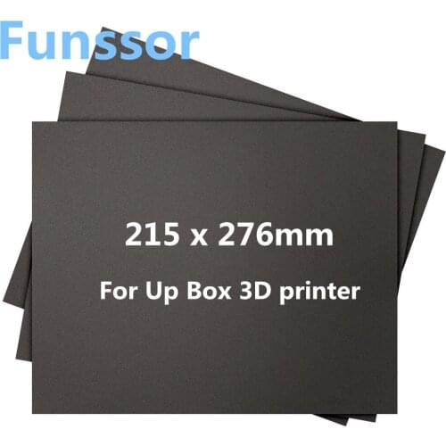 5 pcs*UP BOX 3D printer 3D Printing Build Surface 215 x 276mm for UP BOX 3D printer Square Black printing sheet sticker