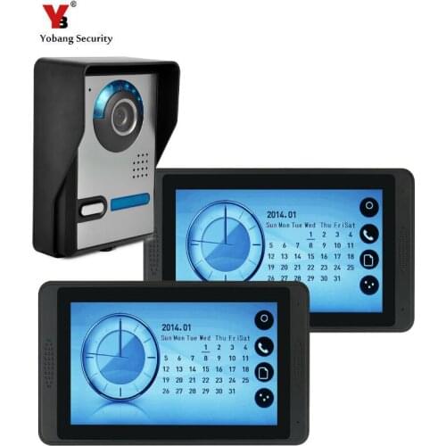 7'' Touch screen Wired Video Door Phone Visual Video Intercom Speakerphone Intercom System With monitor, photo record,intercom