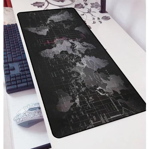 90X40 Gaming Mouse Pad Old World Map Lockedge Mouse Mat Desk Mat Table Mat Keyboard Pad Gamer Mousepad for Computer Laptop Gift