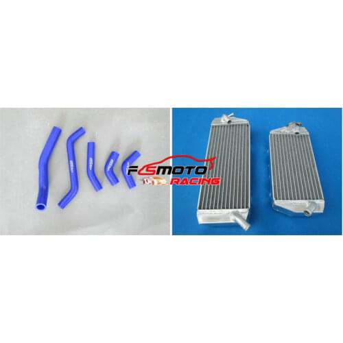 FOR KAWASAKI KXF450 KX 450 F KX450F 06 08 2006 2007 Aluminum radiator + silicone hose