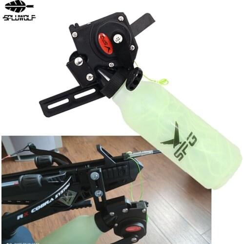 Archery Compound Bow Recurve Bow Fishing Tackle Reel W 40m Rope Bowfishing Tool Fishing Shooting Fishing Bow Rope Pot