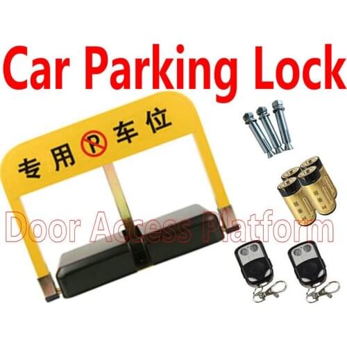 Car Parking Lock powered with dry cell automatic truck car parking system lock vehicle access control lock kit remote controller