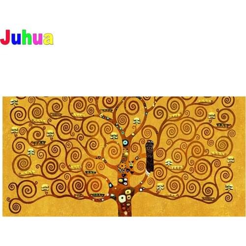 Large Size Gustav Klimt diamond mosaic full square drill Full Display embroidery cross stitch colorful Tree of Life diamond pain