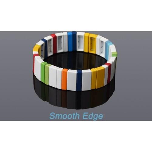 Tila Tile Beaded Bracelets Stackable Elastic Cord Boho Bracelets For Women Party Jewelry Gift Rainbow Stretchy String Bracelet