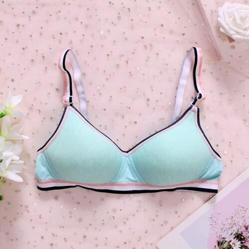 Young Girls Wireless Padded Bra Teenage Sport Underwear 12-18Y Small Lingerie L41D