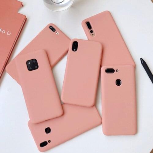 Orange Matte Phone Case For Samsung Galaxy S20 FE Ultra S10 Lite S10E S9 S8 S7 S6 Edge Note 20 10 Plus 9 8 Silicone Cover