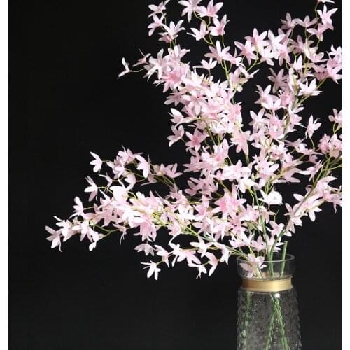 Orchid Flowers DIY Decoration Artificial Oncidium Cherry blossom dancing orchid Home Decor Flores for Large Wedding