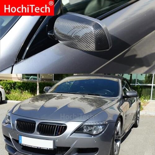 For BMW 5 series E60 sedan 545i 550i 2004-2007 100% Real Carbon Fiber Rear View Mirror Cover Side Mirror Caps car styling