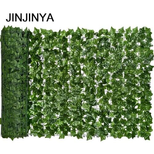 Artificial Ivy Privacy Fence Screen, 0.5x1M Artificial Hedges Fence and Faux Ivy Vine Leaf Decoration for Outdoor Garden Decor