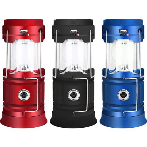 18650 Lithium Battery Camp Lamp LED Camping Light USB Rechargeable Flashlight 60-20lm Portable Work Light Waterproof Searchlight