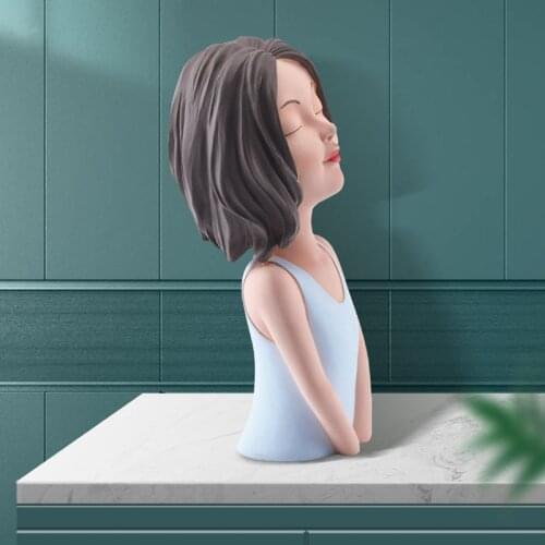 Ins summer dream girl resin home soft decoration desktop character decoration modern light luxury creative home decoration