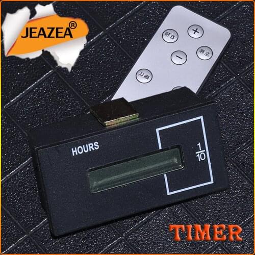 JEAZEA DC 12-36V Square Mechanical Hourmeter Hour Meter Counter Timer Car Generator Diesel Petrol Engine Excavator Tractor