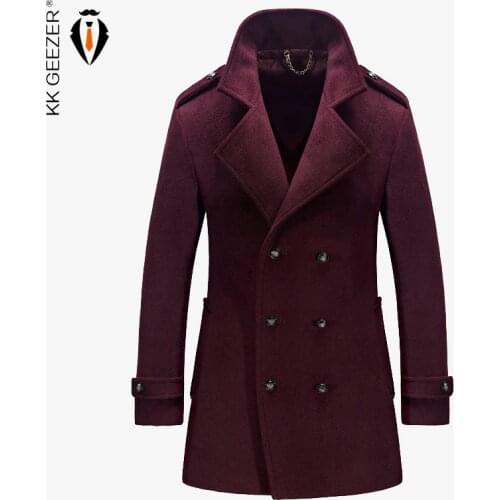 Мужские двубортные пальто KK GEEZER China At AliExpress