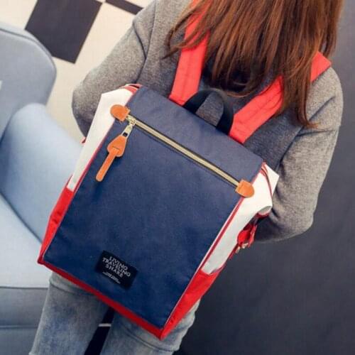 Korean and Japanese Style Fashion Women Patchwork Travel Backpacks Laptop Large Capacity School Backpack for Girls Rucksacks