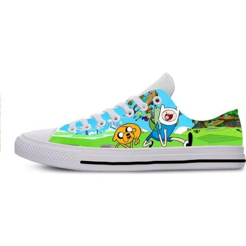 2019 Hot Cool Fashion Summer Sneakers Handiness Casual Shoes 3D Printed Cartoon Funny Cute For Men Women Adventure Time