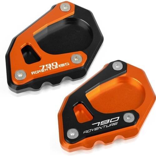 Motorcycle 790 ADVENTURE R S 790ADV Kickstand CNC Foot Side Stand Extension Support Enlarge FOR 790 Adventure R S 2019 2020 2021