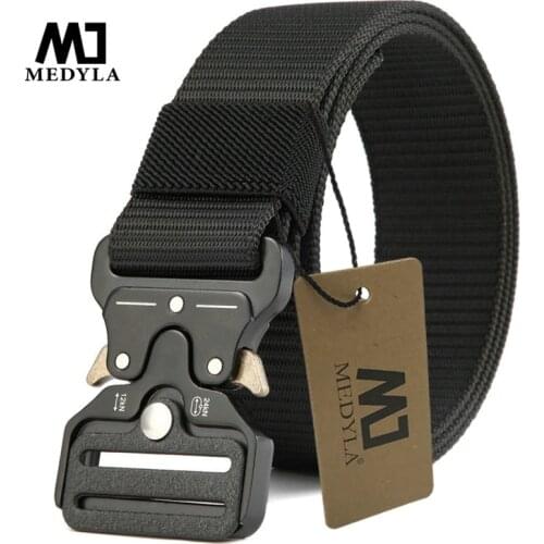 Tactical Belt Quick Release Metal Buckle Military Nylon Belt Molle Military SWAT Combat Belts Sports Accessories