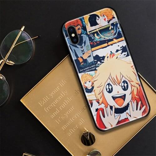 Black Clover Rey Mago Anime Glass Soft Silicone Phone Case Cover Shell for iPhone SE 6s 7 8 Plus X XR XS 11 12 Mini Pro Max