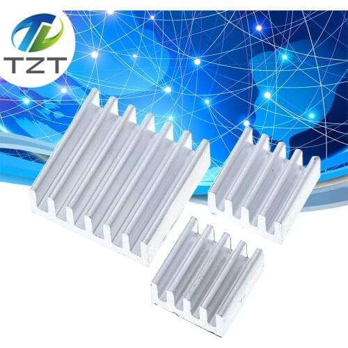 3PCS Adhesive Raspberry Pi Heatsink Cooler Pure Aluminum Heat Sink Set Kit Radiator For Cooling Raspberry Pi 2 B