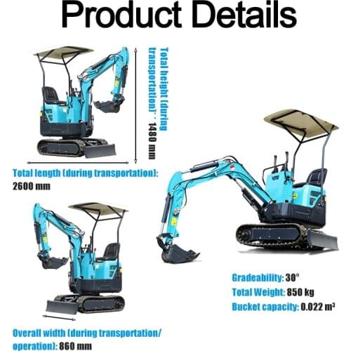 Neuer Typ Kipprotator Minibagger Preise Günstige Kippschaufel Mini Bagger Hydraulikkettengräber