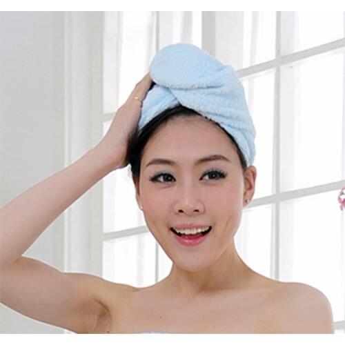 Bamboo fiber dry hair absorbent towel bamboo with bathrobe use