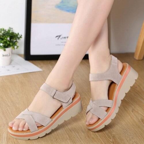 Leather Sandals Summer New Ladies Sandals Womens Shoes Fashion Wild Student Sandals 2021 New Womens Shoes Slippers
