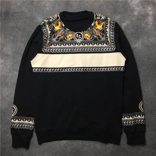 New Nice luxury Men Retro collar hound gentleman Hoodies Hoody hooded Sweatshirts velvet Cotton Drake Thicken Fleece #E15