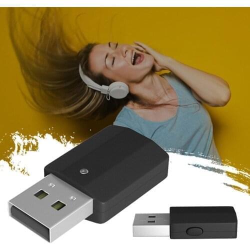 USB Bluetooth 5.0 Transmitter Receiver 2 in 1 EDR Adapter Dongle 3.5mm Plug AUX for TV PC Headphones Home Stereo Car HIFI Audio