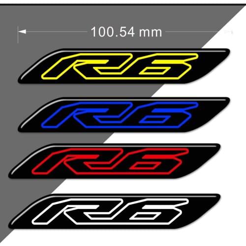 YZF R6 Tank Pad Stickers Decal Protector For YAMAHA YZF-R6 YZFR6 Fairing Emblem Badge Logo R6 Knee 2015 2016 2017 2018 2019 2020
