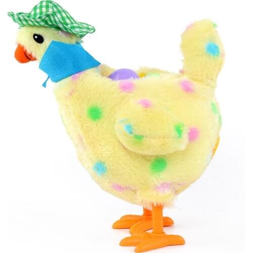 30cm funny raw chicken hens will lay eggs of chickens crazy singing and dancing electric pet dolls plush toys Christmas gifts
