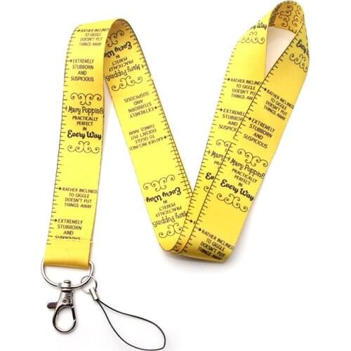 Funny Letters Keychain Lanyards Id Badge Holder ID Card Pass Gym Mobile Phone Badge Holder Key Strap webbings ribbons