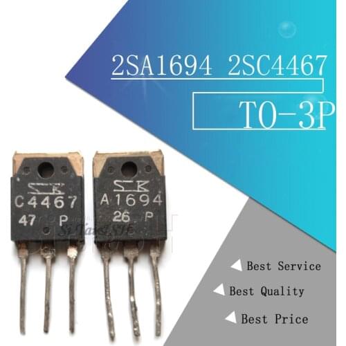10PCS 2SA1694 2SC4467 TO-3P (5PCS A1694 + 5PCS C4467) TO3P new original