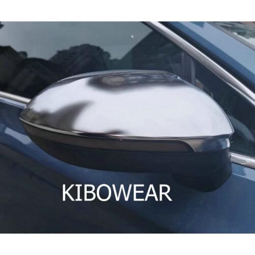 Kibowear for Volkswagen Passat B8 Variant 2018 2019 Chrome brushed Side Wing Mirror Covers Caps Matte 2015 2016 2017 Arteon