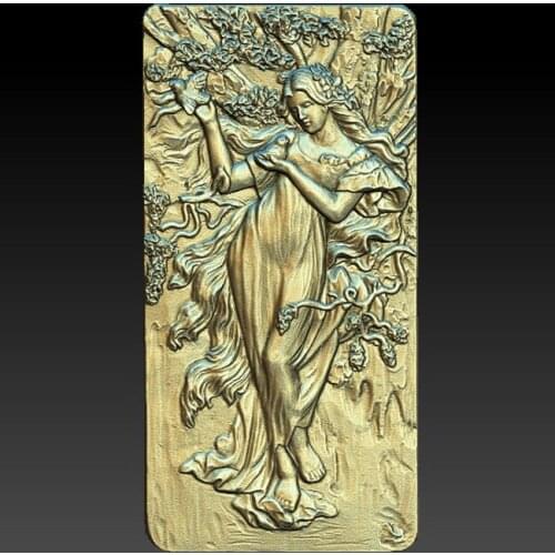 3d Model Relief Women STL Model for CNC Router 3D Printer Artcam Aspire