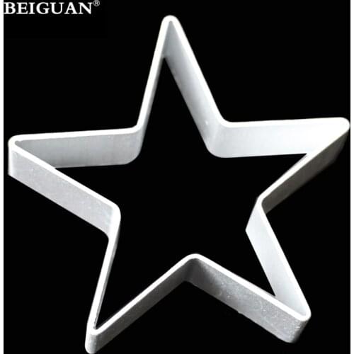 Star Shaped Aluminium Mold Sugarcraft Biscuit Cookie Cake Pastry Baking Cutter Mould Tool pastry tools baking tools for cakes
