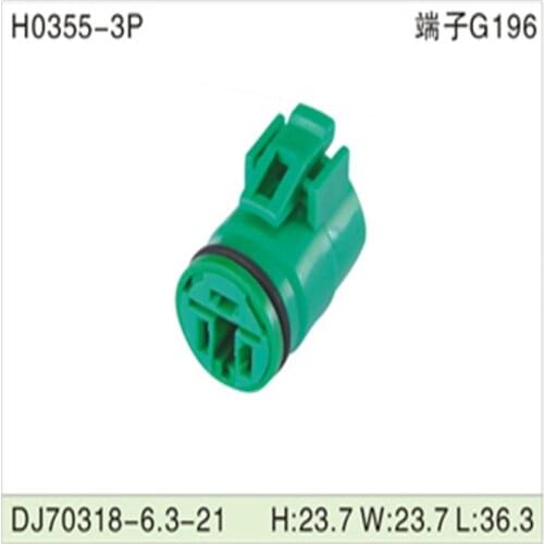 Free shipping 500pcs DJ70318-6.3-21 6.3mm 3Pin AMP Car Electrical Wire Connectors for VW,BMW,Audi,Toyota,NISSAN AND other