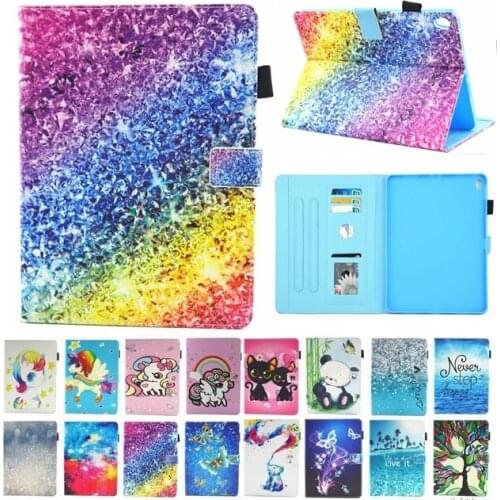 Tablet Case For iPad Pro 11 2018 Cartoon Unicorn Cat PU Leather Case For iPad Pro 2018 Case Funda+Stylus