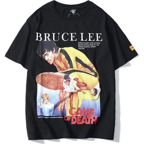 T Shirt Men Chinese Kung Fu Printed Mens Tee Shirts Short Sleeve T Shirt Fashion High Street Tees Hip Hop Streetwear