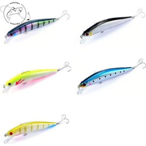 Artificial Plastic Hard Bait Wobblers Bionic Bait 5Colors 13.5cm/26.5g 4# With Sharp Treble Hook 3D Simulation Eyes Fishing Lure