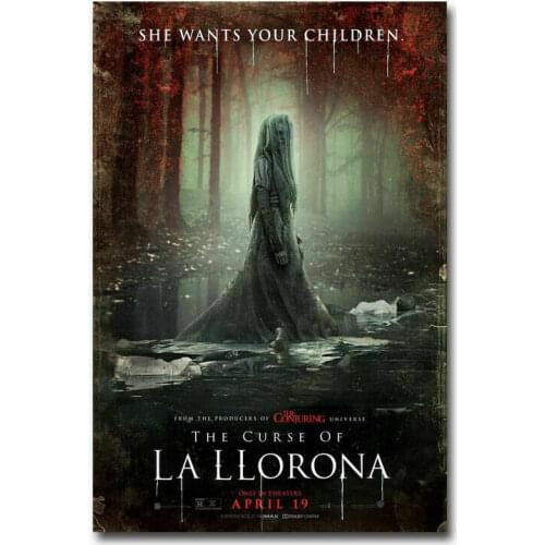 J0085 The Curse of La Llorona Movie Horror Film Wall Sticker Silk Poster Art Light Canvas Home Decoration