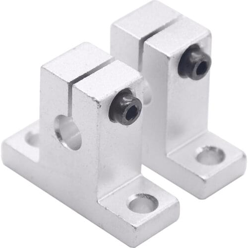 2pc SK8 SK10 SK12 SK16 SK20 SK25 SK30 SK35 SK40 8mm Linear Rail Bearing Shaft Support XYZ Table CNC Router SH8A 3D Printer Part