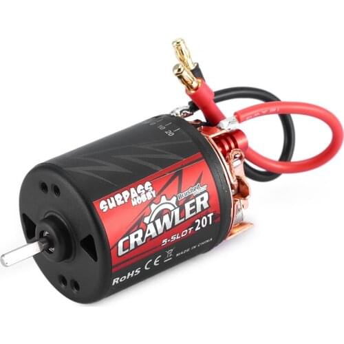 SURPASSHOBBY 5-Slot 540 11T/13T/16T/20T Brushed Motor Waterproof Motor Combo Set For 1/10 RC Crawler Brushed Car Truck