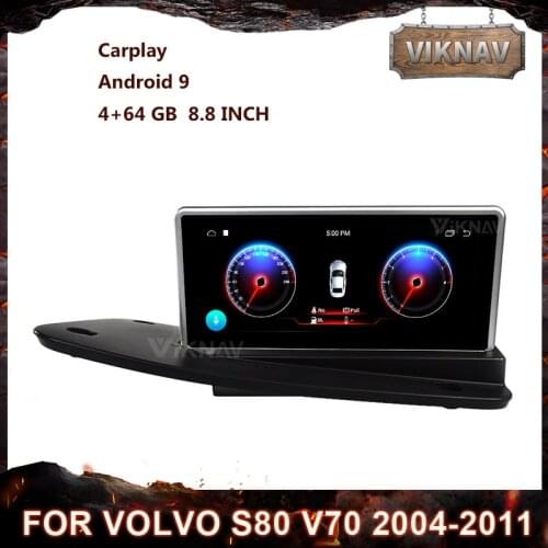 PX6 multimedia player 8.8 inch GPS navi car radio for Volvo S80 V70 2004-2011 2 din Android car autoradio stereo Tape Recorder