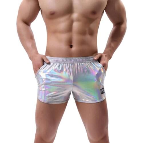 Male underwear underpants gay men shinny ropa interior hombre imitation leather boxer boxershorts cueca masculina boxer homme