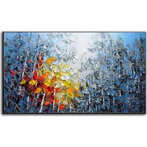 New handmade Modern Canvas on Oil Painting thriving business Rich tree 3D Paintings Home living room Decor Wall Art 2019042504