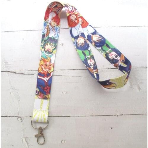 New 30 pcs Anime My Hero Academia Boku No Hero Academia Cello Phone Key Chain Neck Strap Keys Lanyards