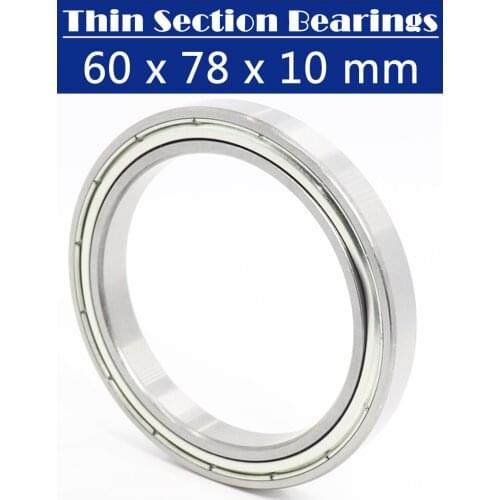 6812 ZZ ABEC-1 (4PCS) 60x78x10mm Metric Thin Section Bearings 61812Z 6812ZZ