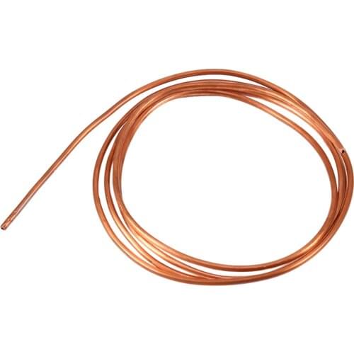 2M Soft Copper Tube Pipe OD 4mm x ID 3mm for Refrigeration Plumbing Copper Round Tubing