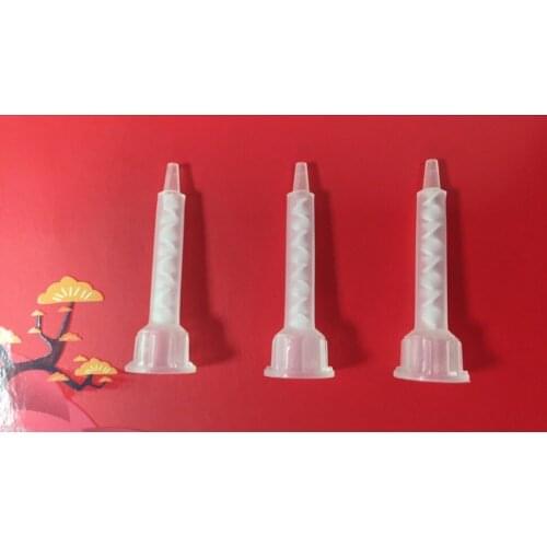TZ-K308 static mixing tube needle AB glue nozzle mixing head mixer plastic spiral tube adhensive dispensing nozzle