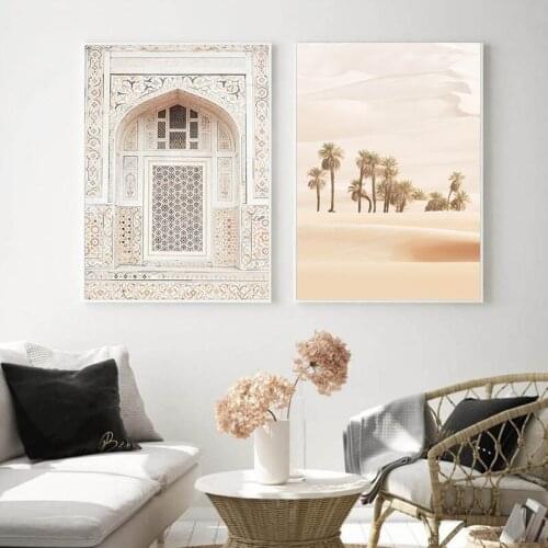 The Bohemian Arch Vintage Poster Desert Landscape Canvas Art Print Nordic Wall Picture Painting Modern Living Room Decoration